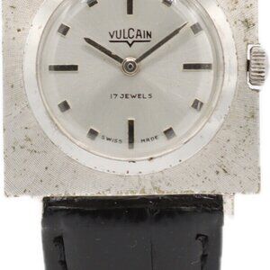 Vintage Vulcain Grand Prix Men's Mechanical Wristwatch MSR Swiss Steel Square